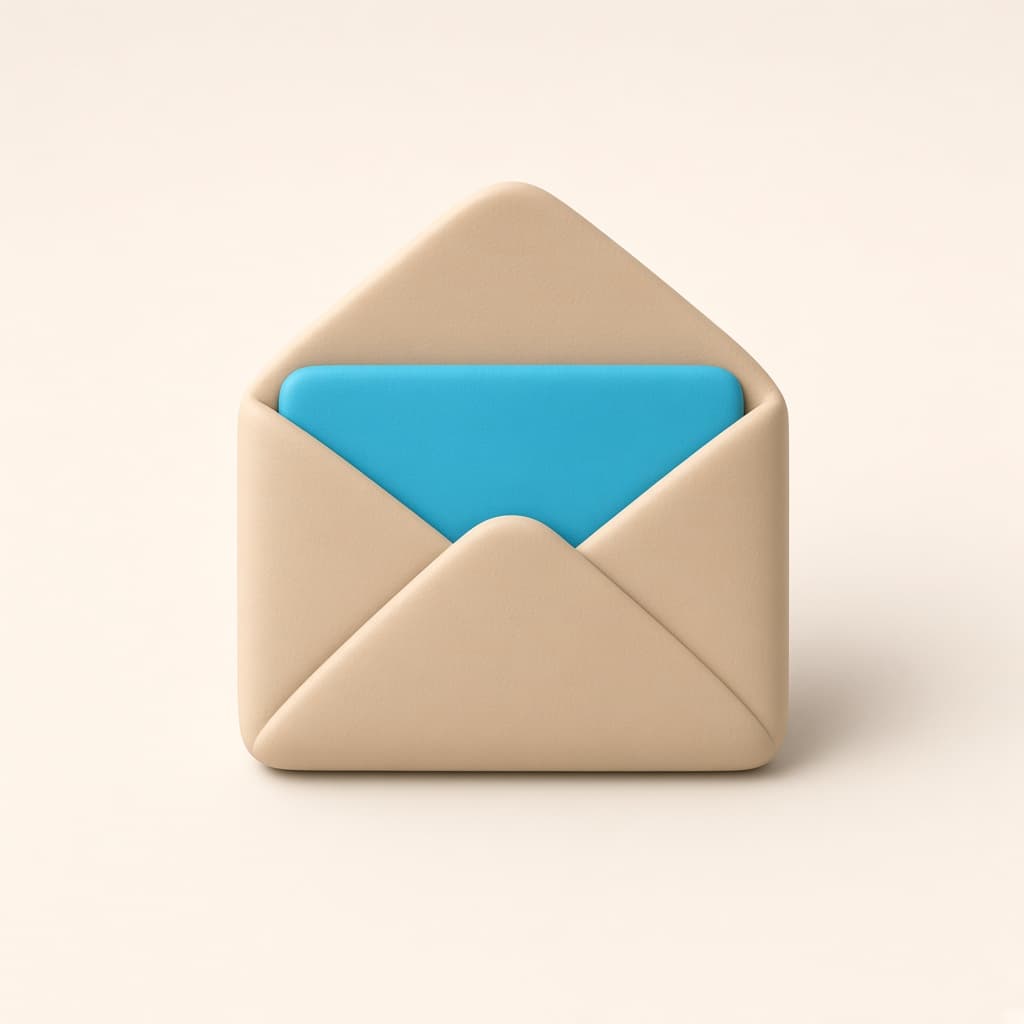 Clay envelope representing inbound documents